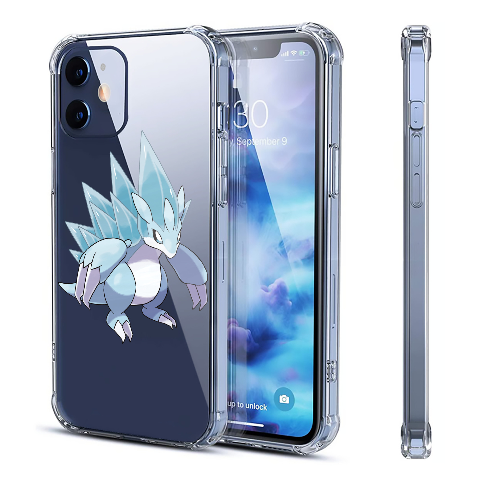 （画像用） ポケットモンスター Pokémon 【iPhone 12シリーズ対応】透明スマホケース（クリアソフトケース）